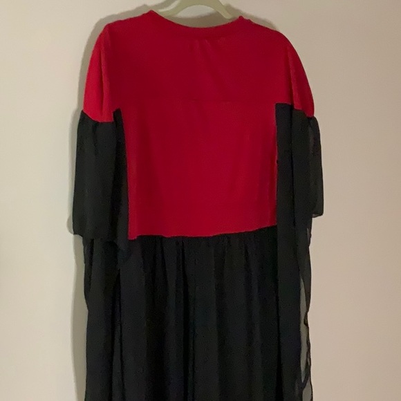 Red and Black Halloween Medieval Dress - Picture 10 of 12